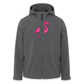 Pink Flamingo - Recycelte Männer Softshell-Jacke von Stanley/Stella - Anthrazit - Vorne - AI Model Male 185 light (185cm)