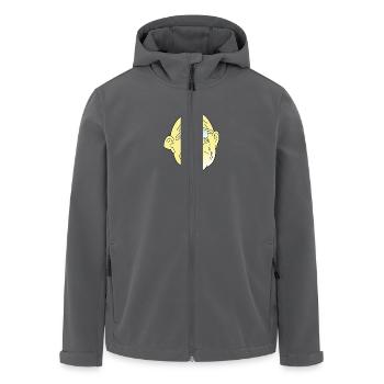 Müder Mann - Recycelte Männer Softshell-Jacke von Stanley/Stella - Anthrazit - Vorne - AI Model Male 185 light (185cm)