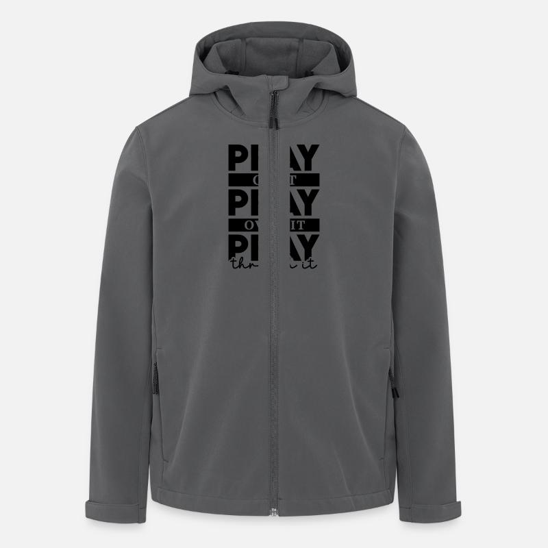 Betterave - Veste softshell homme en polyester recyclé Stanley/Stella - charbon