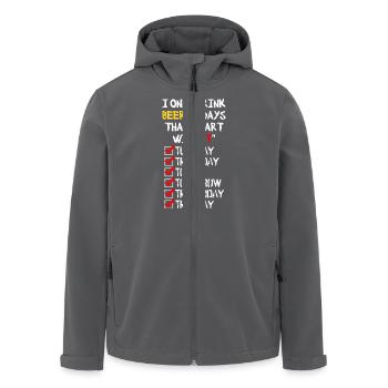 Beer everyday - Recycelte Männer Softshell-Jacke von Stanley/Stella - Anthrazit - Vorne - AI Model Male 185 light (185cm)