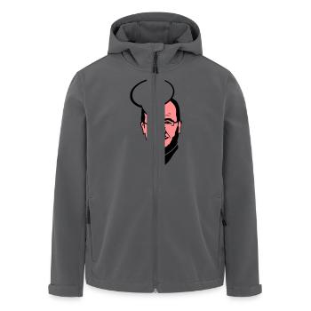 francois holland Präsident Blase Führer - Recycelte Männer Softshell-Jacke von Stanley/Stella - Anthrazit - Vorne - AI Model Male 185 light (185cm)