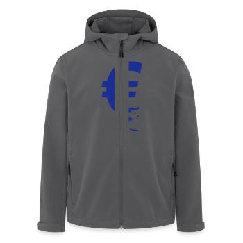 Euro-Krise Gliederung € - Recycelte Männer Softshell-Jacke von Stanley/Stella - Anthrazit - Vorne - AI Model Male 185 light (185cm)
