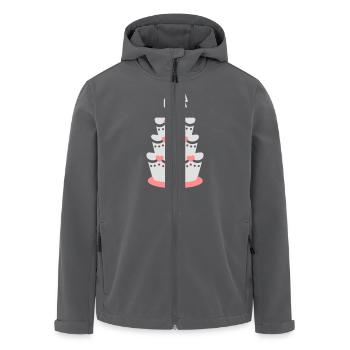 Hochzeit - Recycelte Männer Softshell-Jacke von Stanley/Stella - Anthrazit - Vorne - AI Model Male 185 light (185cm)