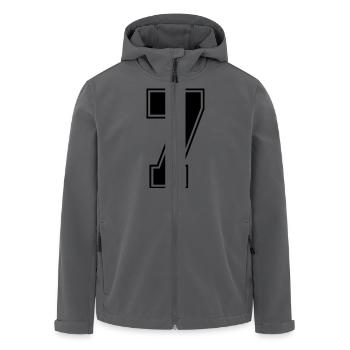 7 - Recycelte Männer Softshell-Jacke von Stanley/Stella - Anthrazit - Vorne - AI Model Male 185 light (185cm)