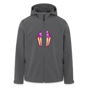 Cupcake Muffin Süßes Zucker Süßigkeit Törtchen - Recycelte Männer Softshell-Jacke von Stanley/Stella - Anthrazit - Vorne - AI Model Male 185 light (185cm)