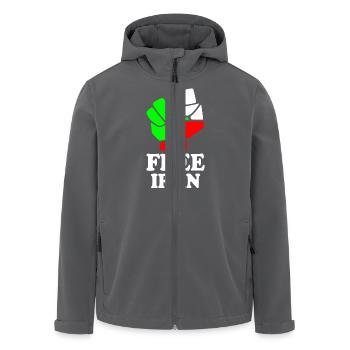 Free iran - Recycelte Männer Softshell-Jacke von Stanley/Stella - Anthrazit - Vorne - AI Model Male 185 light (185cm)