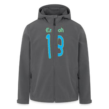 18. Geburtstag Geschenk Endlich Achtzehn - Recycelte Männer Softshell-Jacke von Stanley/Stella - Anthrazit - Vorne - AI Model Male 185 light (185cm)