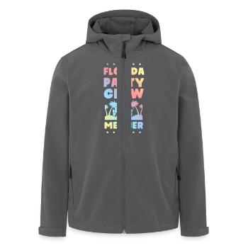Florida Party Crew - Recycelte Männer Softshell-Jacke von Stanley/Stella - Anthrazit - Vorne - AI Model Male 185 light (185cm)
