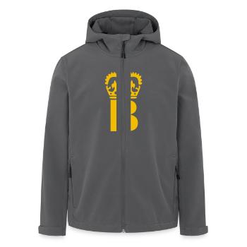 Buchstabe B - Recycelte Männer Softshell-Jacke von Stanley/Stella - Anthrazit - Vorne - AI Model Male 185 light (185cm)