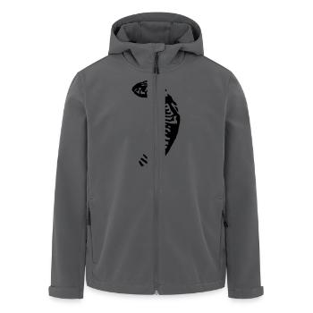 Motiv: On Color Kobra - Recycelte Männer Softshell-Jacke von Stanley/Stella - Anthrazit - Vorne - AI Model Male 185 light (185cm)