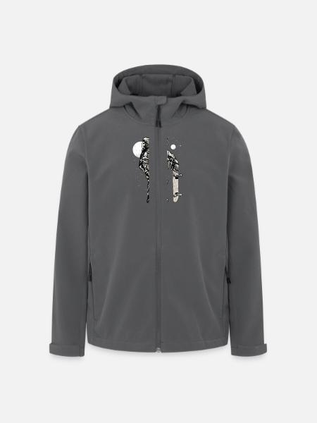 Astronaut Skater - Recycelte Männer Softshell-Jacke von Stanley/Stella - Anthrazit