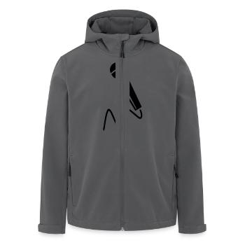 micro - Recycelte Männer Softshell-Jacke von Stanley/Stella - Anthrazit - Vorne - AI Model Male 185 light (185cm)