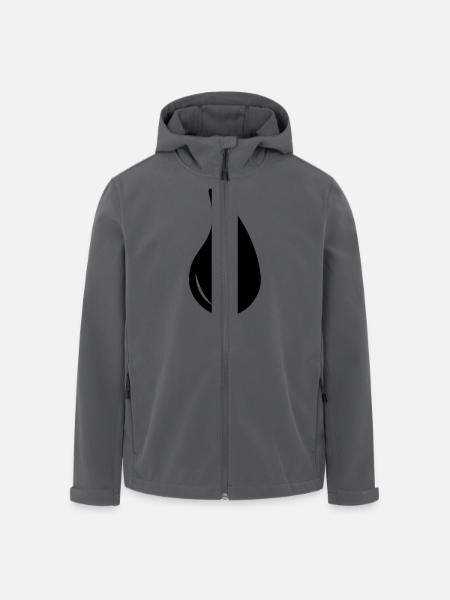 Träne - Recycelte Männer Softshell-Jacke von Stanley/Stella - Anthrazit
