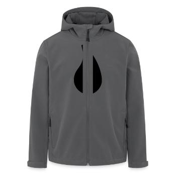 Tropfen - Recycelte Männer Softshell-Jacke von Stanley/Stella - Anthrazit - Vorne - AI Model Male 185 light (185cm)