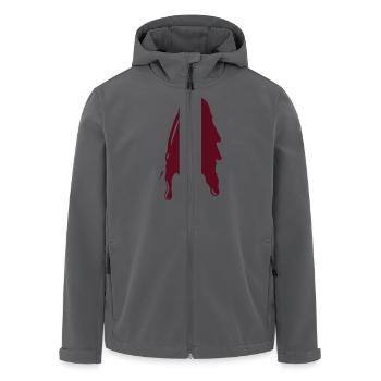 Klecks tropfen flecken - Recycelte Männer Softshell-Jacke von Stanley/Stella - Anthrazit - Vorne - AI Model Male 185 light (185cm)