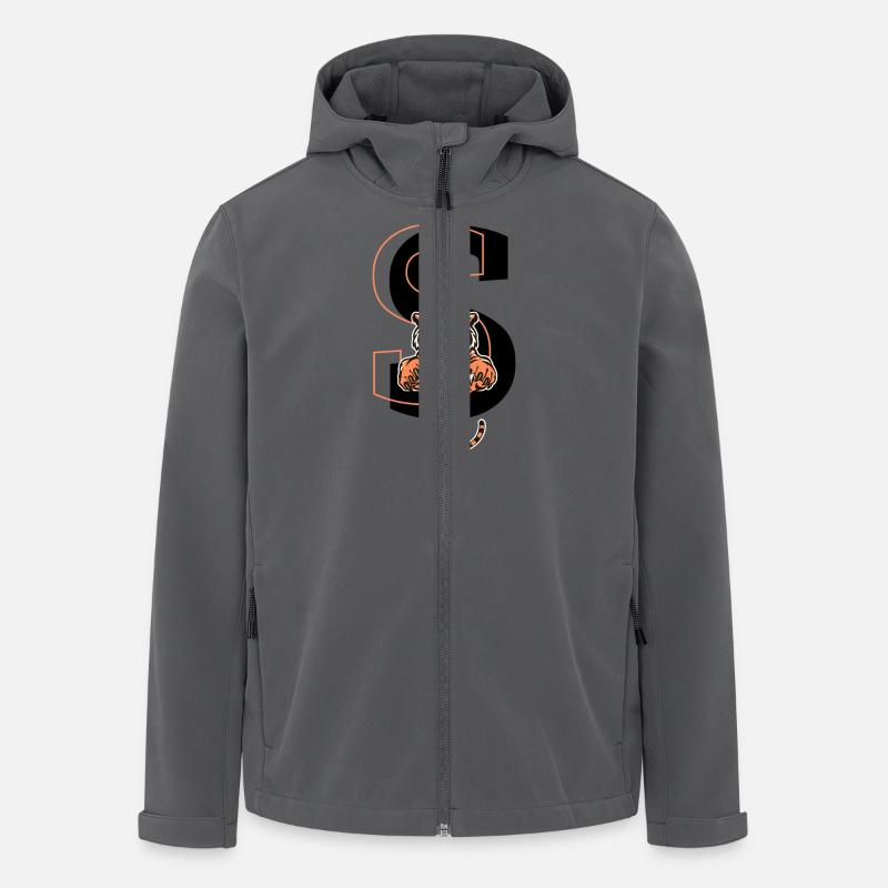 Tiger Letters - Gift Idea - Men’s Recycled Softshell Jacket by Stanley/Stella - anthracite