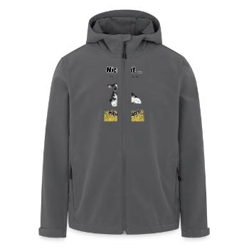 Landwirtschaft - Bauerndemo - Recycelte Männer Softshell-Jacke von Stanley/Stella - Anthrazit - Vorne - AI Model Male 185 light (185cm)