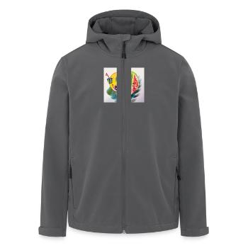 Obst fürs Herz - Recycelte Männer Softshell-Jacke von Stanley/Stella - Anthrazit - Vorne - AI Model Male 185 light (185cm)