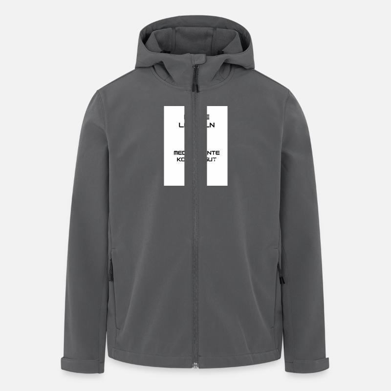 Keep Smiling - Recycelte Männer Softshell-Jacke von Stanley/Stella - Anthrazit