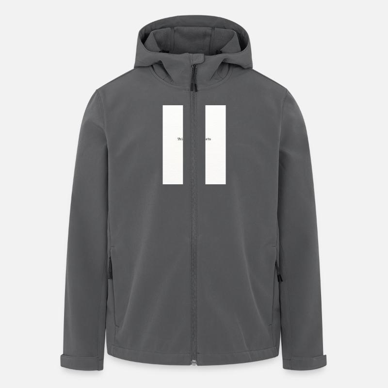 Think stupid - Recycelte Männer Softshell-Jacke von Stanley/Stella - Anthrazit