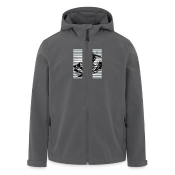Snowboarder - Recycelte Männer Softshell-Jacke von Stanley/Stella - Anthrazit - Vorne - AI Model Male 185 light (185cm)