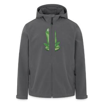 Frosch auf Gurke - Recycelte Männer Softshell-Jacke von Stanley/Stella - Anthrazit - Vorne - AI Model Male 185 light (185cm)
