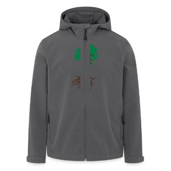 Bonsai Baum mit Wurzeln Lebensbaum - Recycelte Männer Softshell-Jacke von Stanley/Stella - Anthrazit - Vorne - AI Model Male 185 light (185cm)