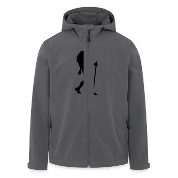 Wandern - Recycelte Männer Softshell-Jacke von Stanley/Stella - Anthrazit - Vorne - AI Model Male 185 light (185cm)