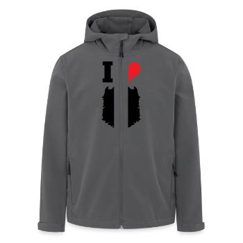 I Love Beards - Recycelte Männer Softshell-Jacke von Stanley/Stella - Anthrazit - Vorne - AI Model Male 185 light (185cm)