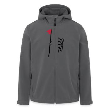 PSSST Mund - Recycelte Männer Softshell-Jacke von Stanley/Stella - Anthrazit - Vorne - AI Model Male 185 light (185cm)