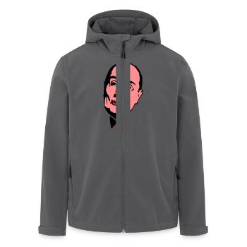 Francois Mitterrand Führer - Recycelte Männer Softshell-Jacke von Stanley/Stella - Anthrazit - Vorne - AI Model Male 185 light (185cm)
