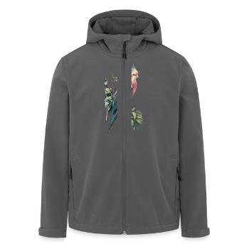 Nymphensittich für einen Nymphensittich Besitzer - Recycelte Männer Softshell-Jacke von Stanley/Stella - Anthrazit - Vorne - AI Model Male 185 light (185cm)