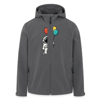 astronaut ballons - Recycelte Männer Softshell-Jacke von Stanley/Stella - Anthrazit - Vorne - AI Model Male 185 light (185cm)