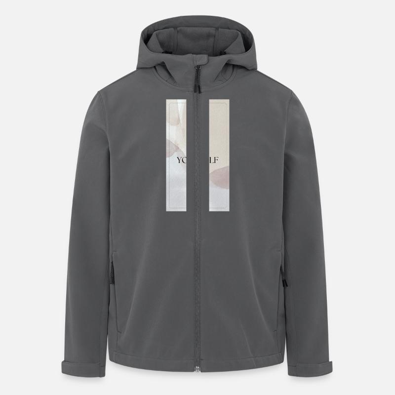 SOYEZ VOUS-MÊME - Soyez vous-même - Veste softshell homme en polyester recyclé Stanley/Stella - charbon