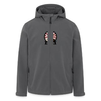 Logo Liquidhimmel - Recycelte Männer Softshell-Jacke von Stanley/Stella - Anthrazit - Vorne - AI Model Male 185 light (185cm)