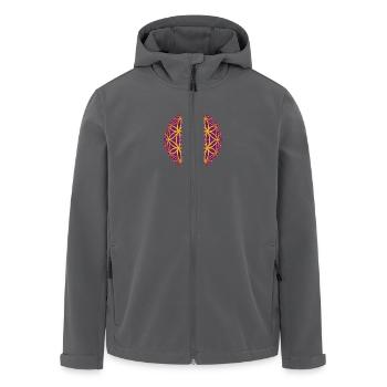 Blume des Lebens - Light - Recycelte Männer Softshell-Jacke von Stanley/Stella - Anthrazit - Vorne - AI Model Male 185 light (185cm)