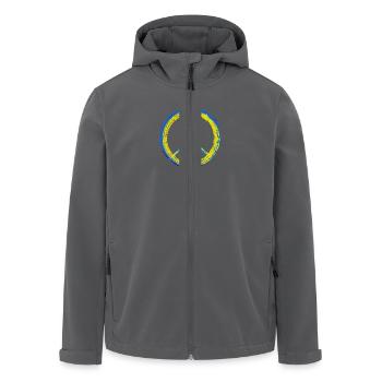 Peace for Ukraine - Recycelte Männer Softshell-Jacke von Stanley/Stella - Anthrazit - Vorne - AI Model Male 185 light (185cm)