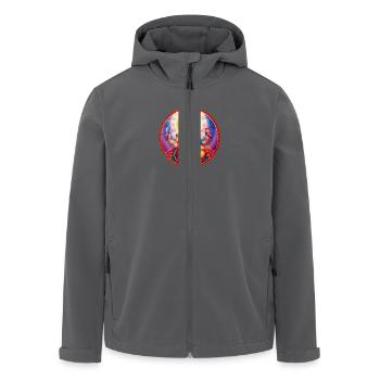 Ganesha - Recycelte Männer Softshell-Jacke von Stanley/Stella - Anthrazit - Vorne - AI Model Male 185 light (185cm)