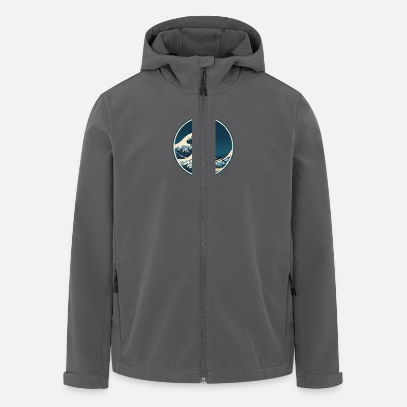 Ocean Whisper - Recycelte Männer Softshell-Jacke von Stanley/Stella - Anthrazit