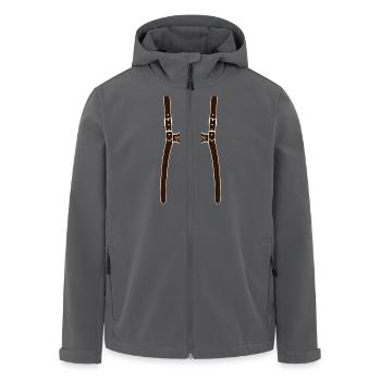 Lederhose - Recycelte Männer Softshell-Jacke von Stanley/Stella - Anthrazit - Vorne - AI Model Male 185 light (185cm)