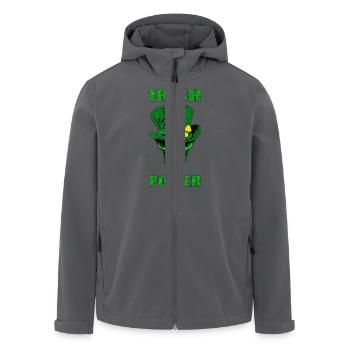 irish Schädel - Recycelte Männer Softshell-Jacke von Stanley/Stella - Anthrazit - Vorne - AI Model Male 185 light (185cm)