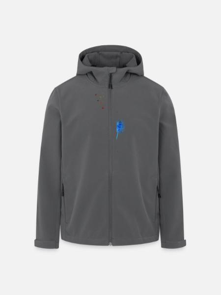 Löwenzahn - Recycelte Männer Softshell-Jacke von Stanley/Stella - Anthrazit