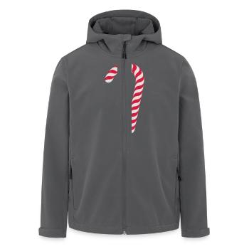 Zuckerstab / candy cane (2c) - Recycelte Männer Softshell-Jacke von Stanley/Stella - Anthrazit - Vorne - AI Model Male 185 light (185cm)