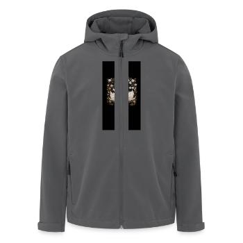 Elegante Schwäne - Recycelte Männer Softshell-Jacke von Stanley/Stella - Anthrazit - Vorne - AI Model Male 185 light (185cm)