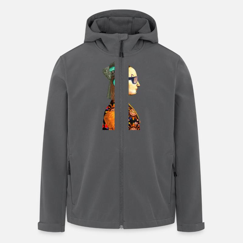 Battista Sforza - Recycelte Männer Softshell-Jacke von Stanley/Stella - Anthrazit