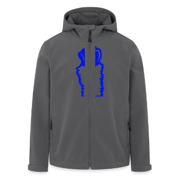 Lama Faust hochstrecken Haarig Affe Rebellion Hand - Recycelte Männer Softshell-Jacke von Stanley/Stella - Anthrazit - Vorne - AI Model Male 185 light (185cm)
