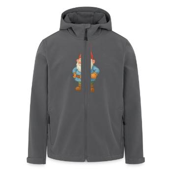 gartenzwerg - Recycelte Männer Softshell-Jacke von Stanley/Stella - Anthrazit - Vorne - AI Model Male 185 light (185cm)