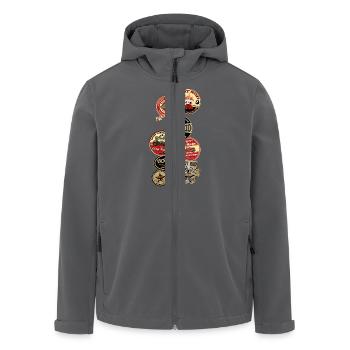 hot rods logos - Recycelte Männer Softshell-Jacke von Stanley/Stella - Anthrazit - Vorne - AI Model Male 185 light (185cm)