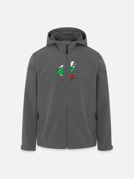 deutschland fahne flagge - Recycelte Männer Softshell-Jacke von Stanley/Stella - Anthrazit