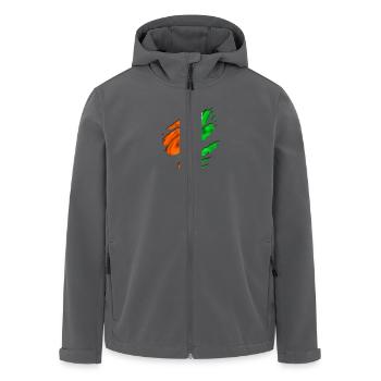 fahne ireland irland - Recycelte Männer Softshell-Jacke von Stanley/Stella - Anthrazit - Vorne - AI Model Male 185 light (185cm)